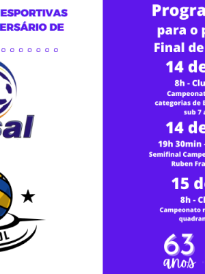 noticia Competições esportivas final de semana