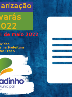 noticia Regularização alvará 2022