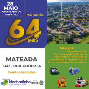 feed mateada aniversário Machadinho 64 anos