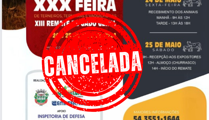 feed cancelamento feira de gado